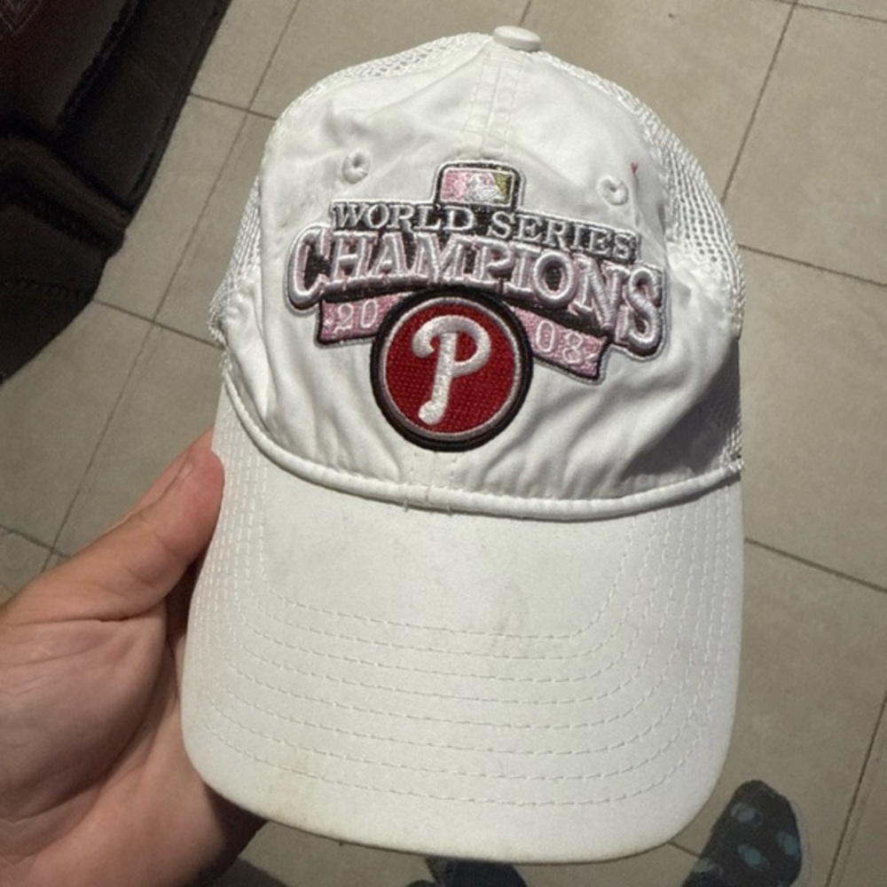 Philies 2008 World Champs hat One Size Fits Most Flex Fit Hard To Find